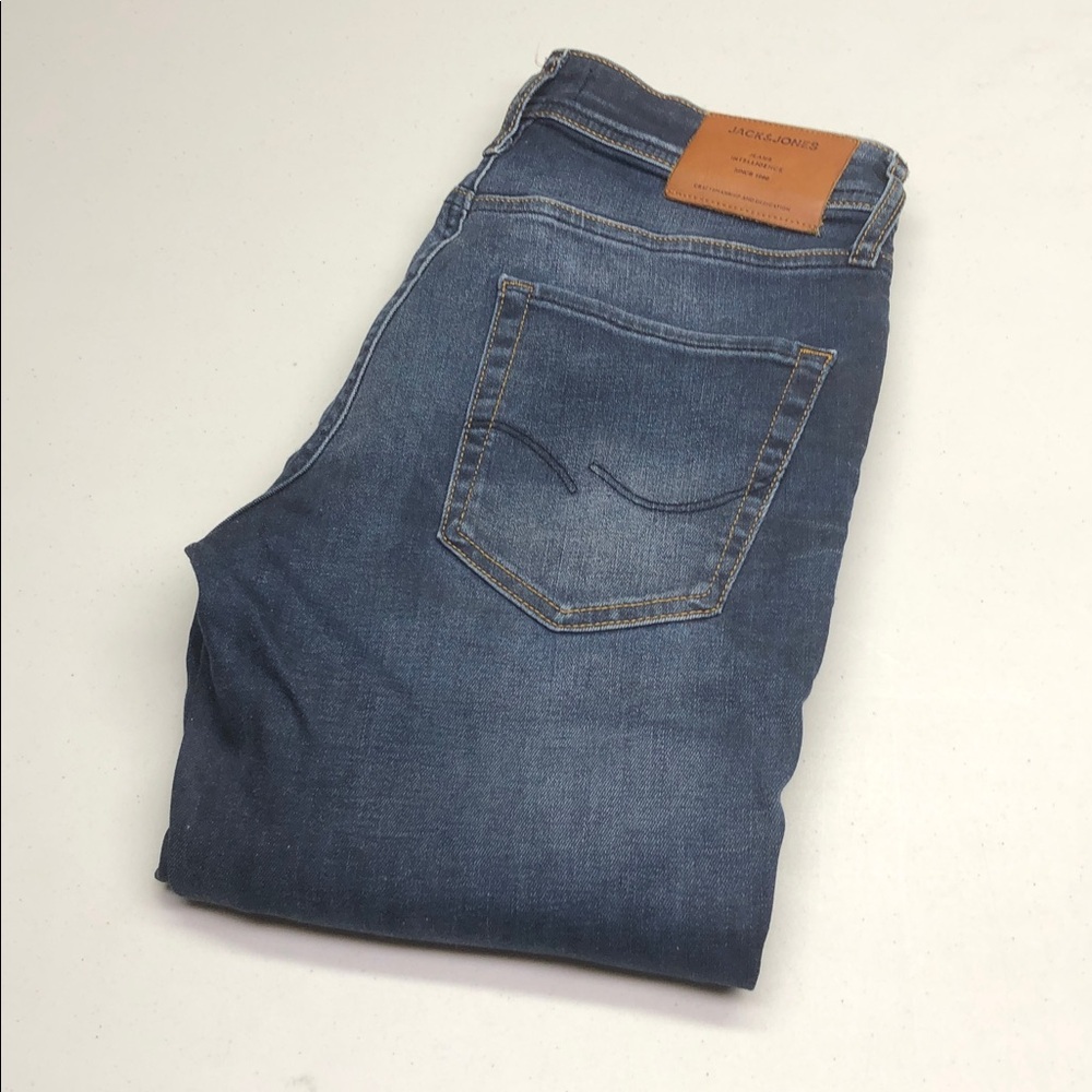 MENS JACK & JONES TIM SLIM STRAIGHT JEANS 30x32 LIKE NEW ⭐️